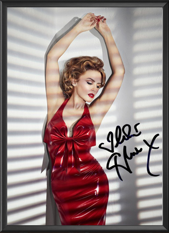 Kylie Minogue - Signed Music Print